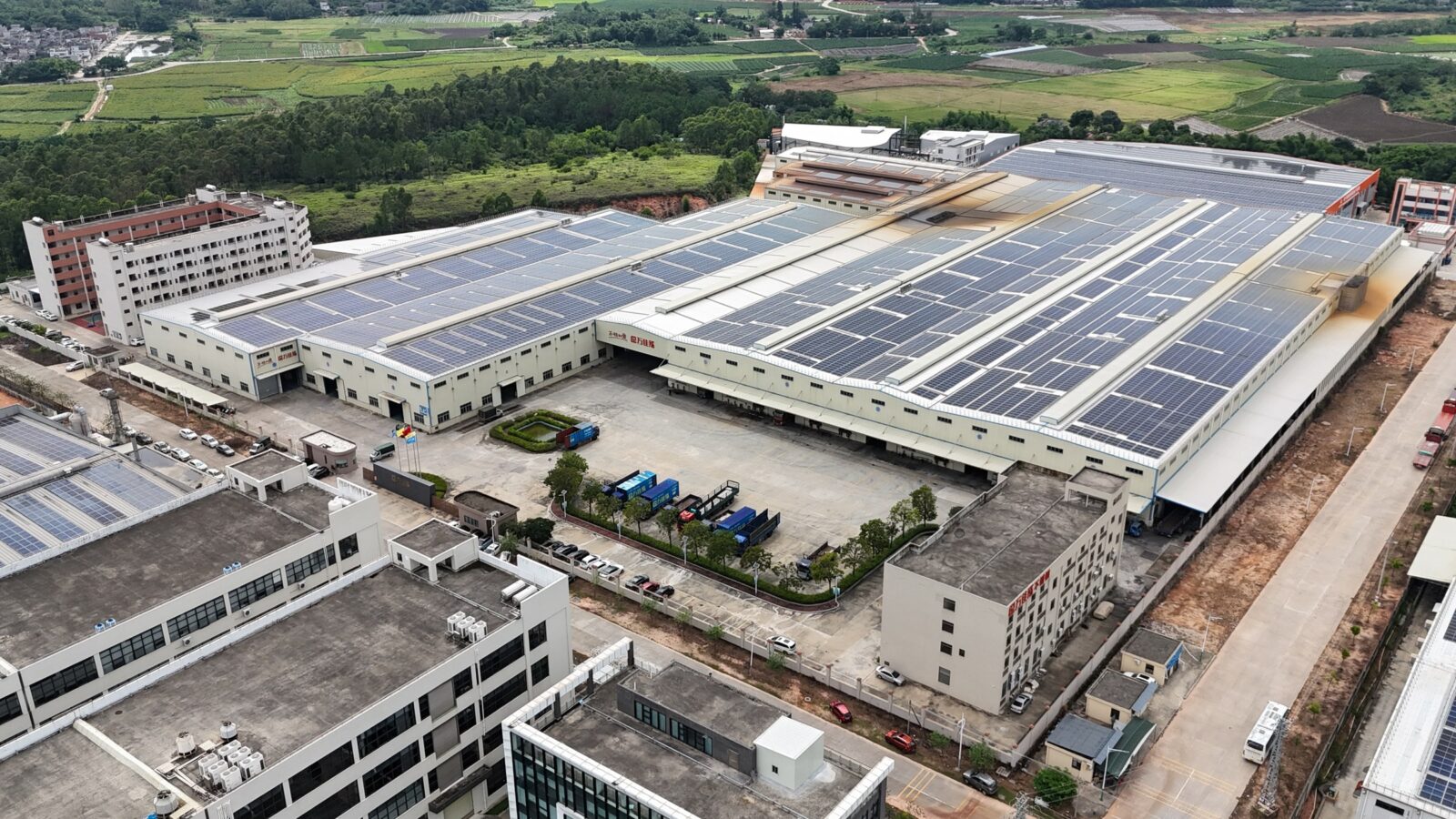 WJH Steel Factory Aerial View 2