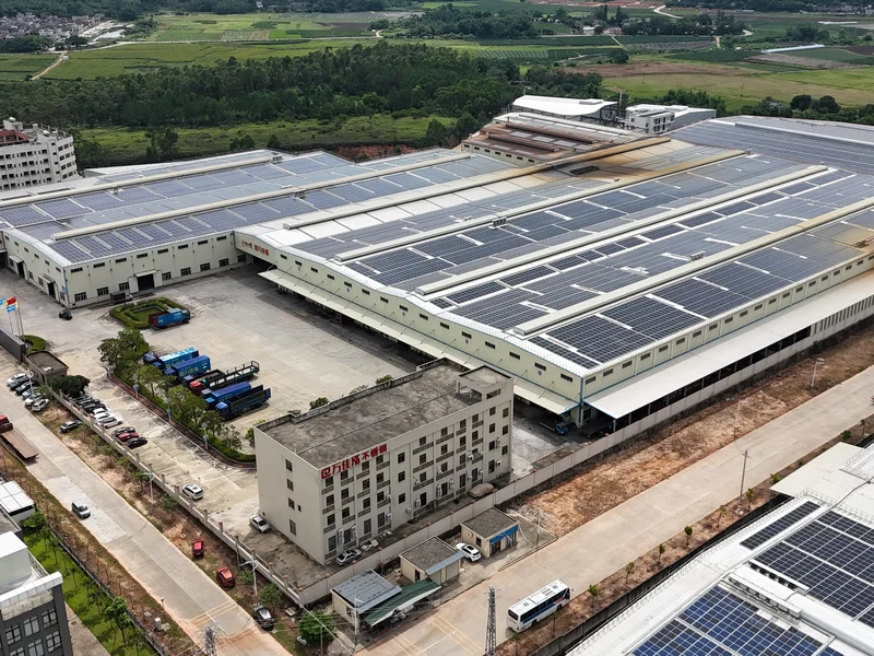 Aerial view of WJH Stainless Steel's Taishan manufacturing base