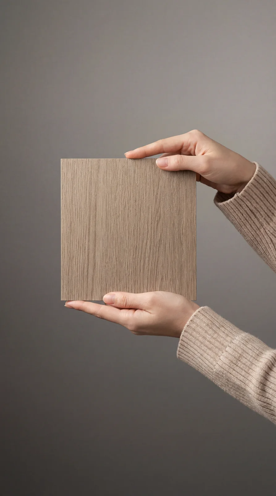 Wood grain decorative stainless steel finish sample
